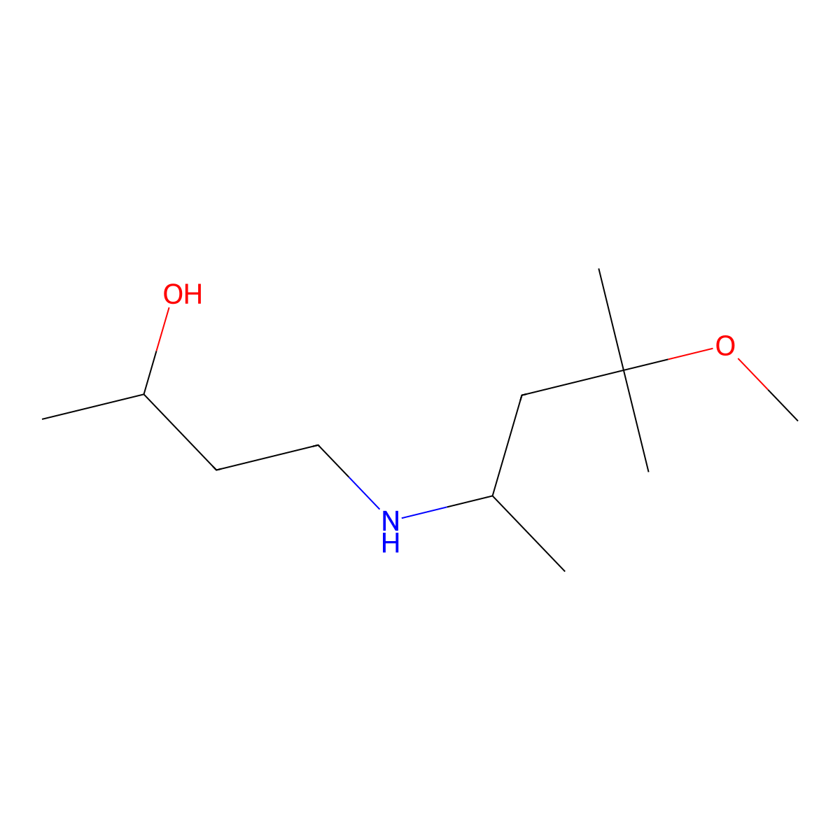 4-[(4-Methoxy-4-methylpentan-2-yl)amino]butan-2-ol molecular structure, CAS 1339841-47-2