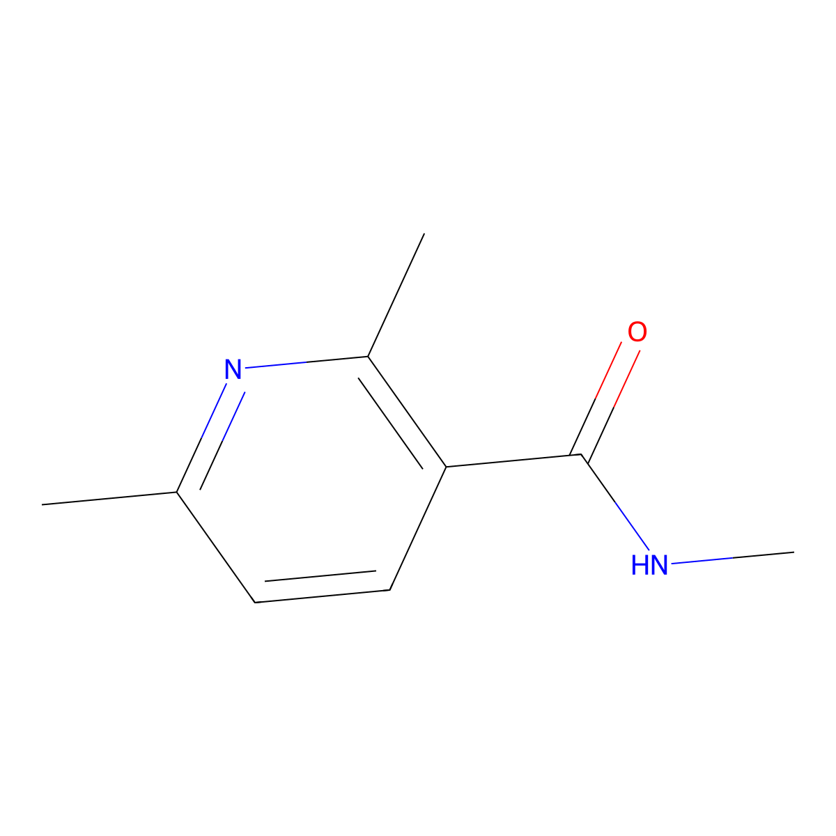 N,2,6-Trimethyl-3-pyridinecarboxamide molecular structure, CAS 1339847-05-0