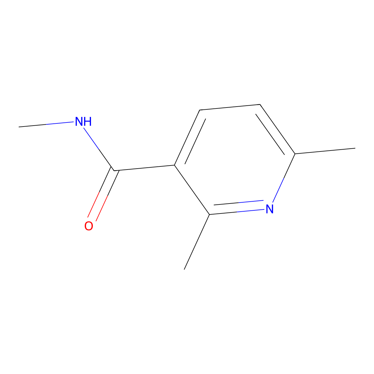 N,2,6-Trimethyl-3-pyridinecarboxamide molecular structure, CAS 1339847-05-0