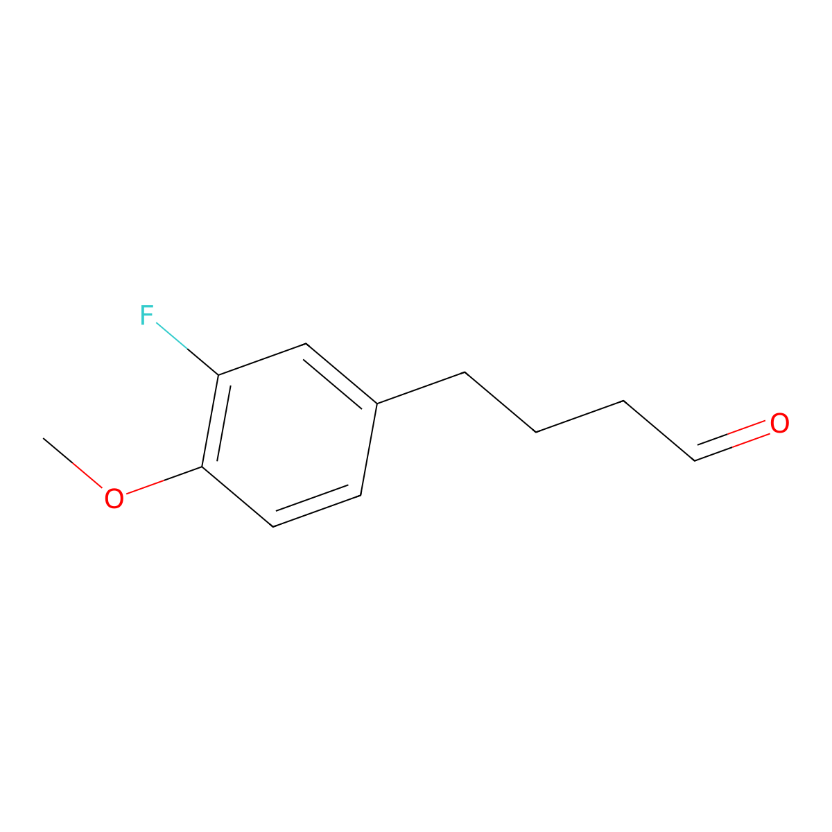4-(3-Fluoro-4-methoxyphenyl)butanal molecular structure, CAS 1339862-32-6
