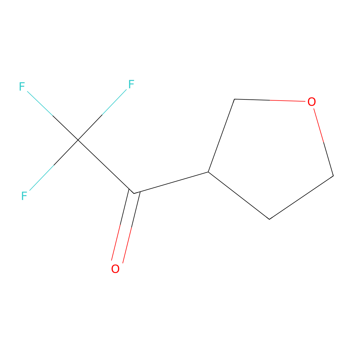 2,2,2-Trifluoro-1-(tetrahydrofuran-3-YL)ethanone molecular structure, CAS 1339862-66-6
