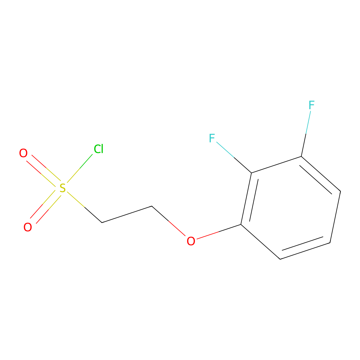 2-(2,3-Difluorophenoxy)ethane-1-sulfonyl chloride molecular structure, CAS 1339864-41-3