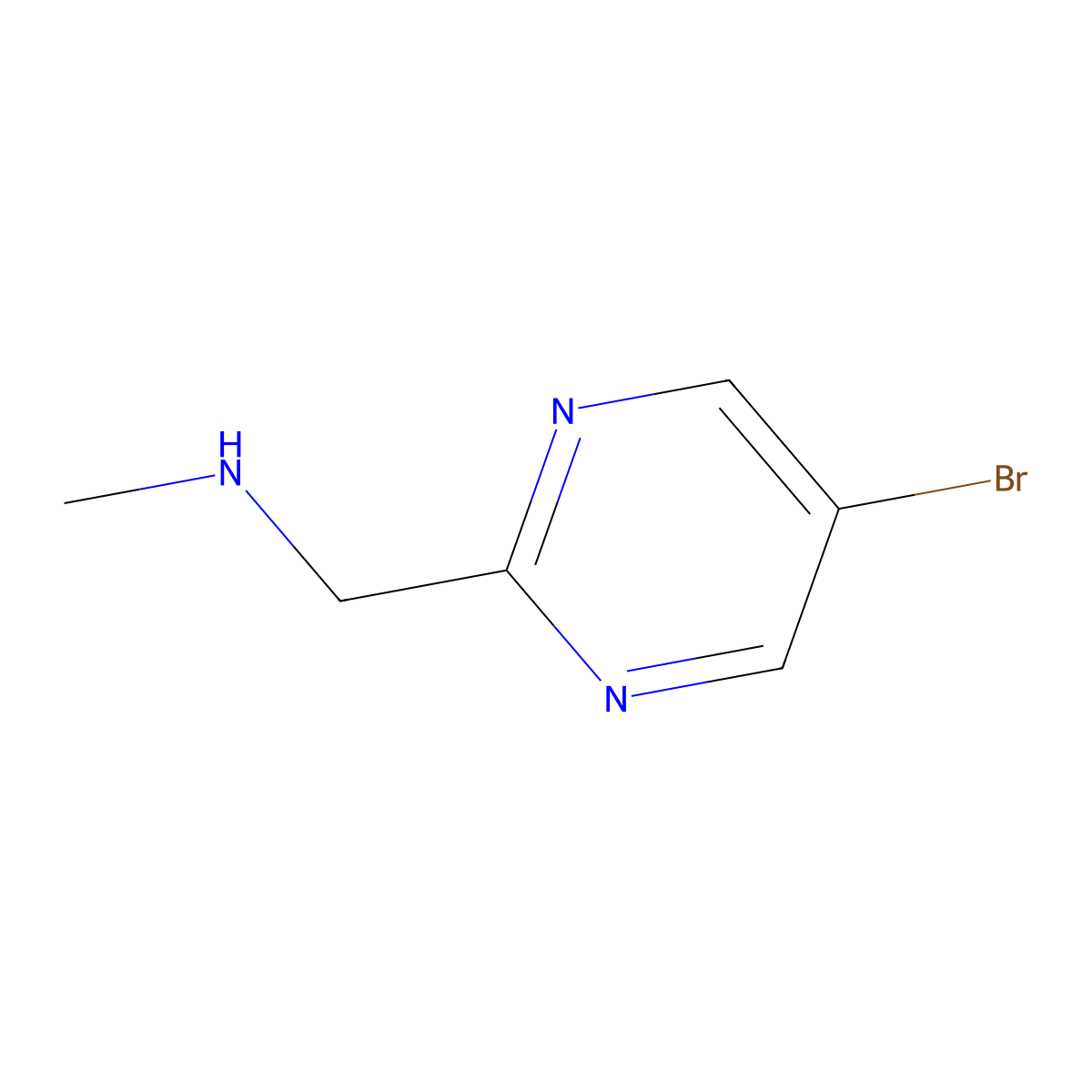 [(5-Bromopyrimidin-2-yl)methyl](methyl)amine molecular structure, CAS 1339867-57-0