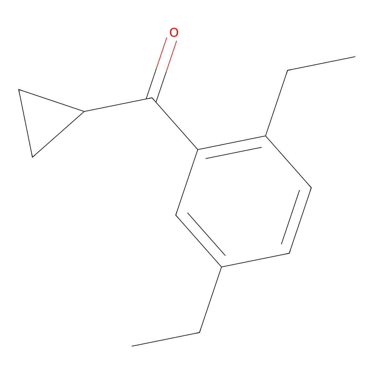 Cyclopropyl(2,5-diethylphenyl)methanone molecular structure, CAS 1339873-50-5