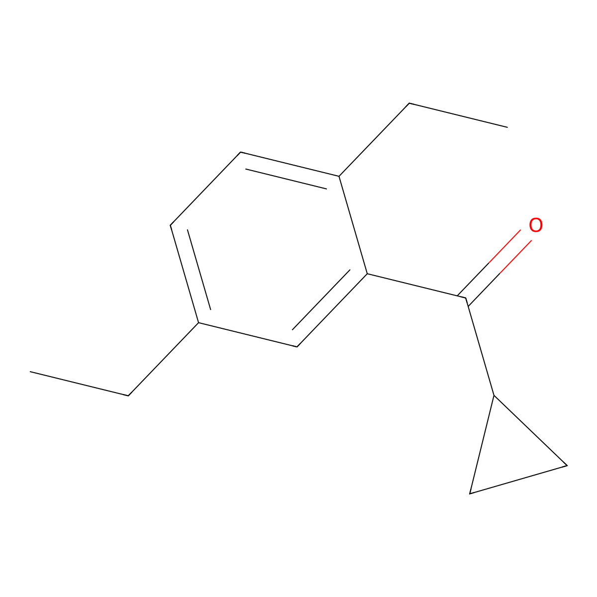 Cyclopropyl(2,5-diethylphenyl)methanone molecular structure, CAS 1339873-50-5