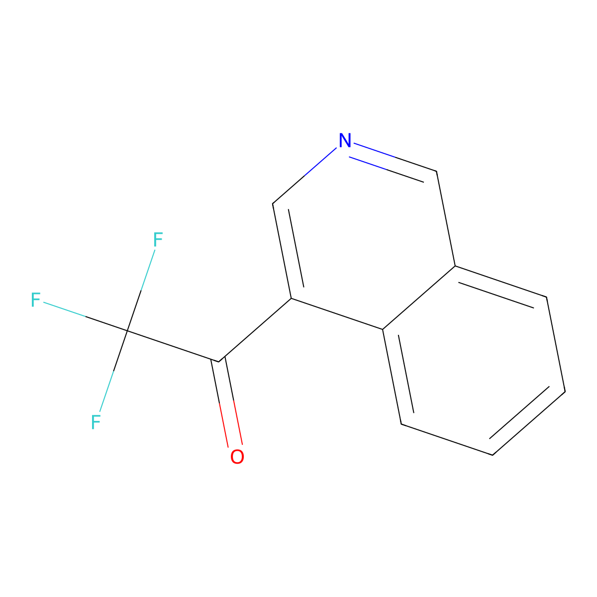 2,2,2-Trifluoro-1-(isoquinolin-4-yl)ethanone molecular structure, CAS 1339882-97-1