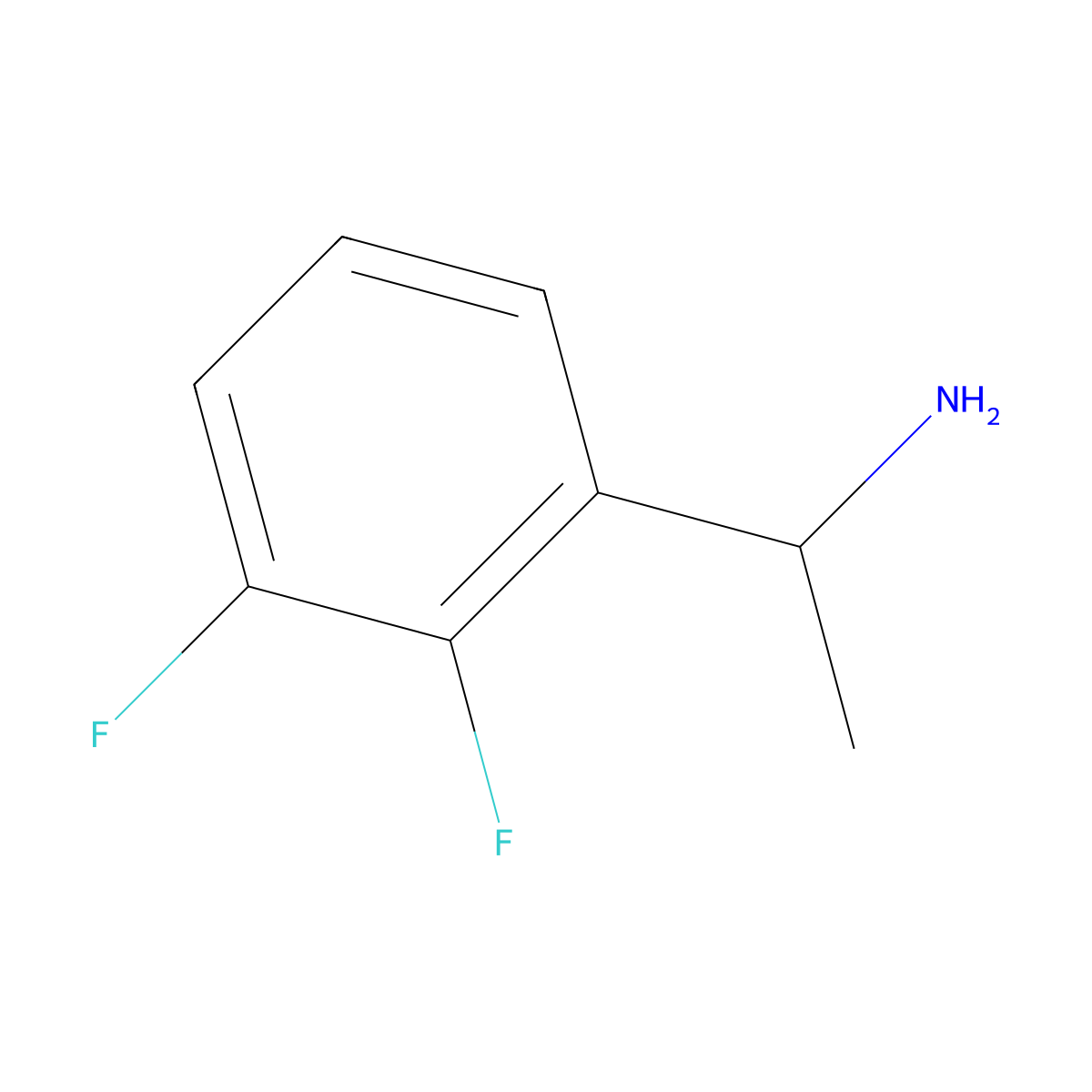 (R)-1-(2,3-Difluorophenyl)ethanamine molecular structure, CAS 1339886-04-2