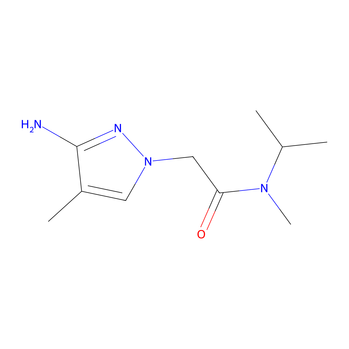 2-(3-Amino-4-methyl-1h-pyrazol-1-yl)-N-isopropyl-N-methylacetamide molecular structure, CAS 1339887-35-2