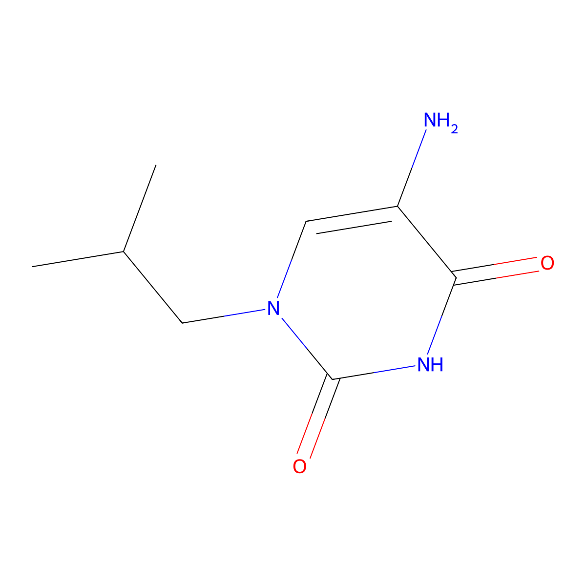 5-Amino-1-(2-methylpropyl)-1,2,3,4-tetrahydropyrimidine-2,4-dione molecular structure, CAS 1339887-88-5