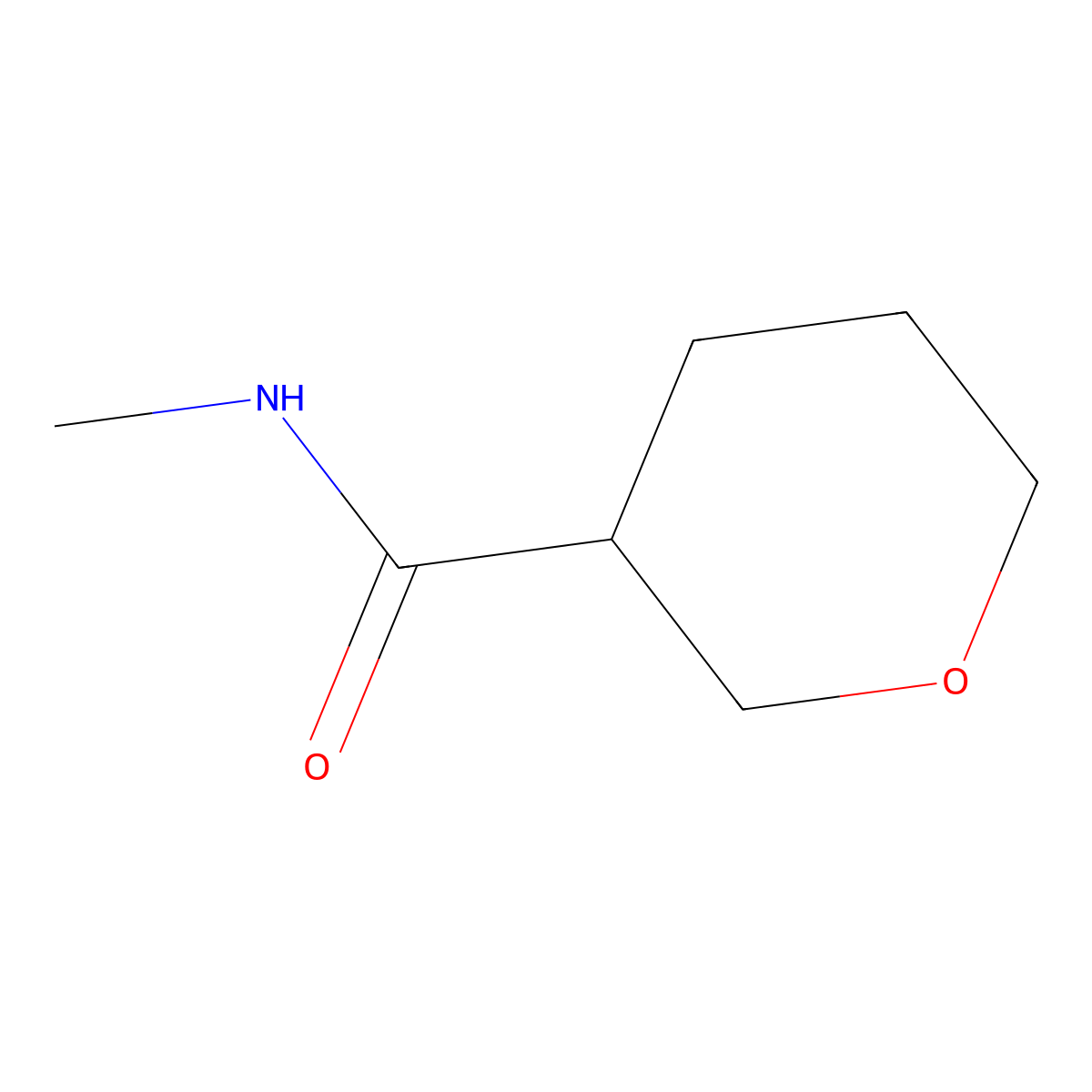 N-methyloxane-3-carboxamide molecular structure, CAS 1339888-97-9