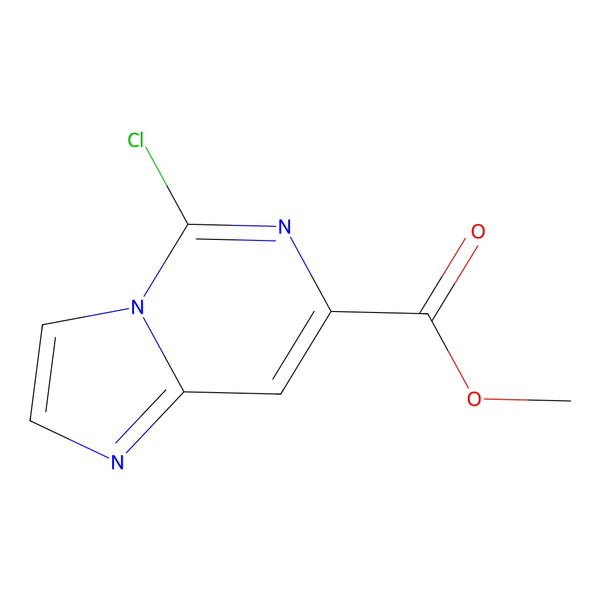 Methyl 5-chloroimidazo[1,2-c]pyrimidine-7-carboxylate molecular structure, CAS 1339891-76-7