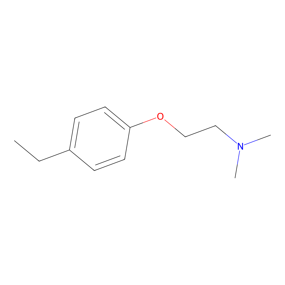2-(4-ethylphenoxy)-N,N-dimethylethanamine molecular structure, CAS 1339903-09-1
