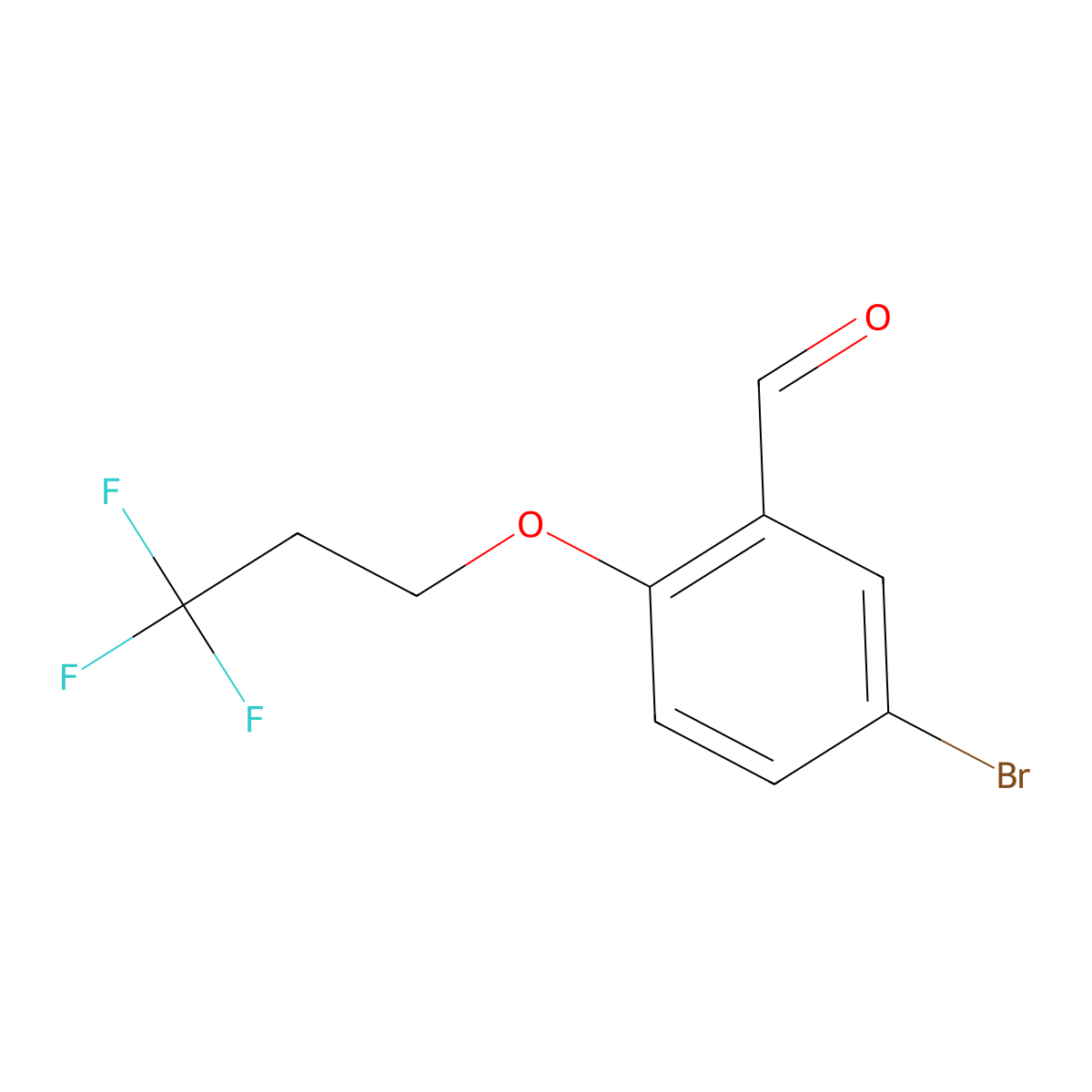 5-Bromo-2-(3,3,3-trifluoropropoxy)benzaldehyde molecular structure, CAS 1339905-24-6