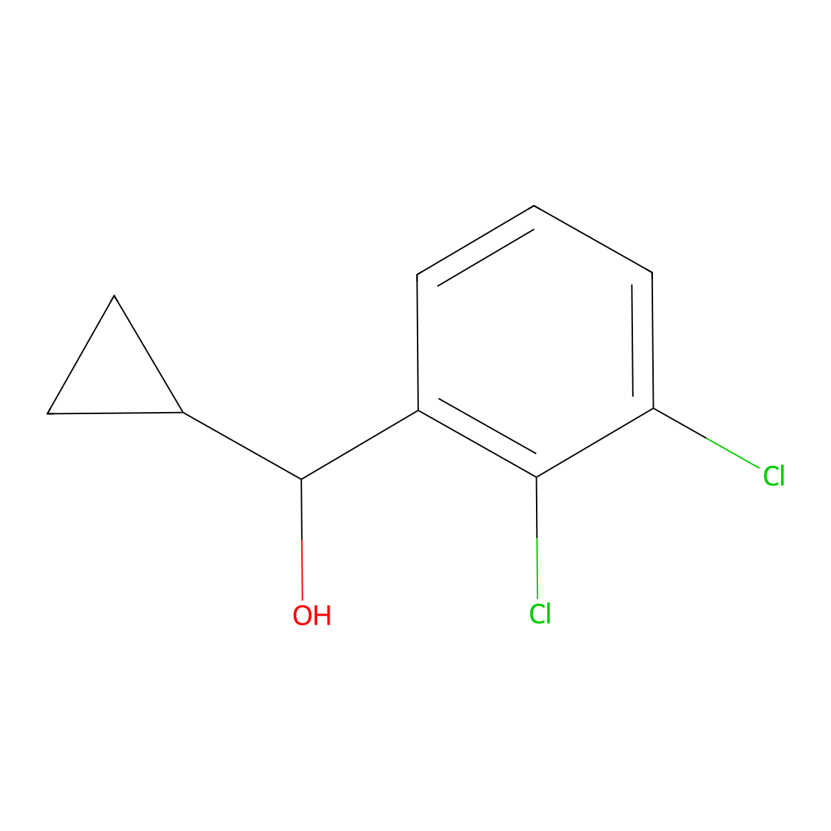 Cyclopropyl(2,3-dichlorophenyl)methanol molecular structure, CAS 1339907-54-8