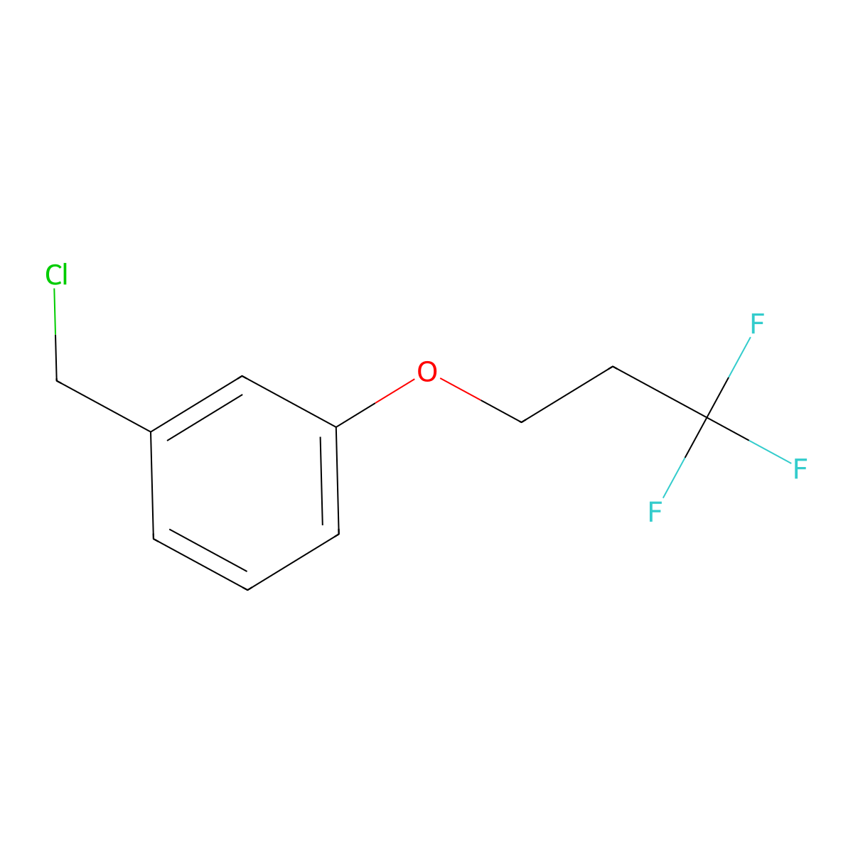 3-(Chloromethyl)phenyl 3,3,3-trifluoropropyl ether molecular structure, CAS 1339909-78-2