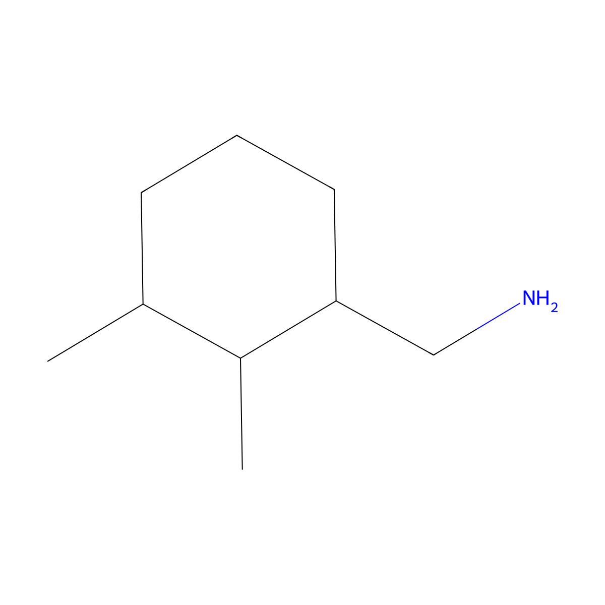 (2,3-Dimethylcyclohexyl)methanamine molecular structure, CAS 1339914-30-5