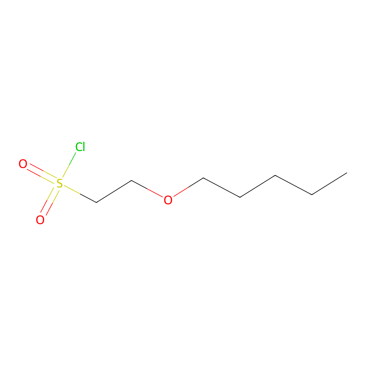 2-(Pentyloxy)ethane-1-sulfonyl chloride molecular structure, CAS 1339923-46-4