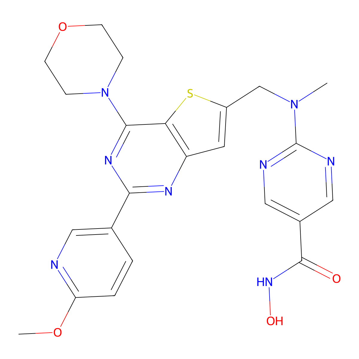 Fimepinostat molecular structure, CAS 1339928-25-4