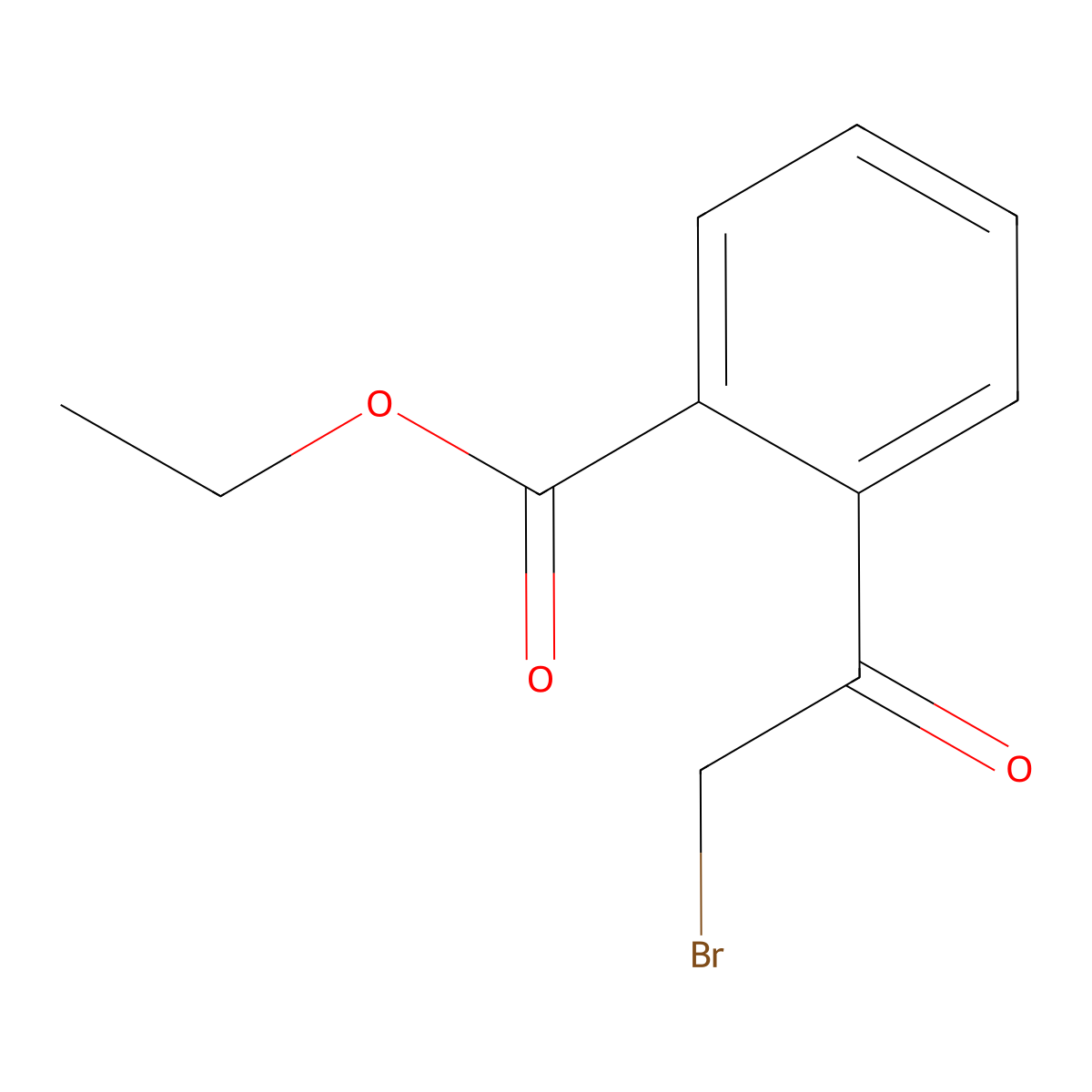 Ethyl 2-(2-bromoacetyl)benzoate molecular structure, CAS 133993-34-7