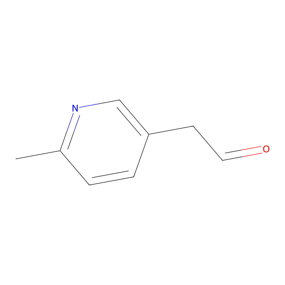 2-(6-Methylpyridin-3-yl)acetaldehyde molecular structure, CAS 1339933-39-9