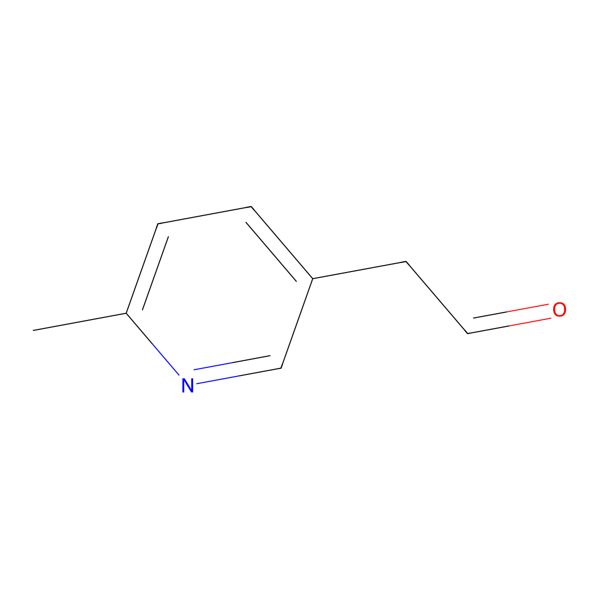 2-(6-Methylpyridin-3-yl)acetaldehyde molecular structure, CAS 1339933-39-9