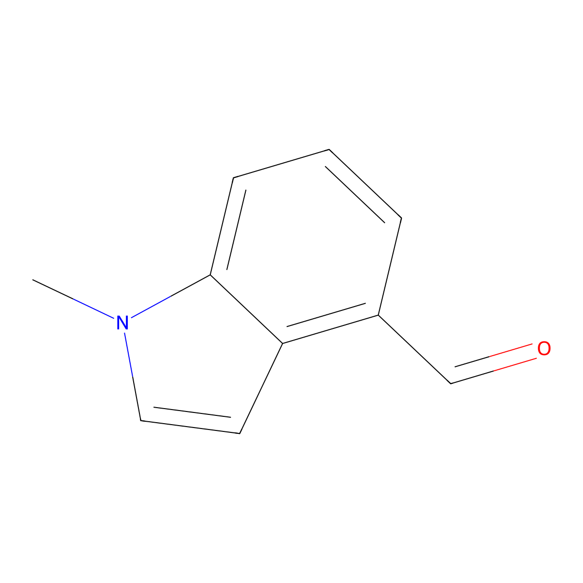 1-Methyl-1H-indole-4-carbaldehyde molecular structure, CAS 133994-99-7