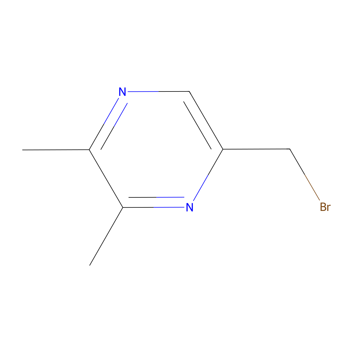 5-(Bromomethyl)-2,3-dimethylpyrazine molecular structure, CAS 1339947-51-1