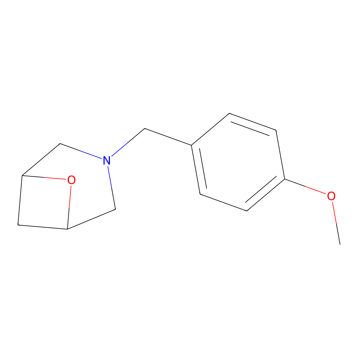 3-[(4-Methoxyphenyl)methyl]-6-oxa-3-azabicyclo[3.1.1]heptane molecular structure, CAS 1339953-54-6