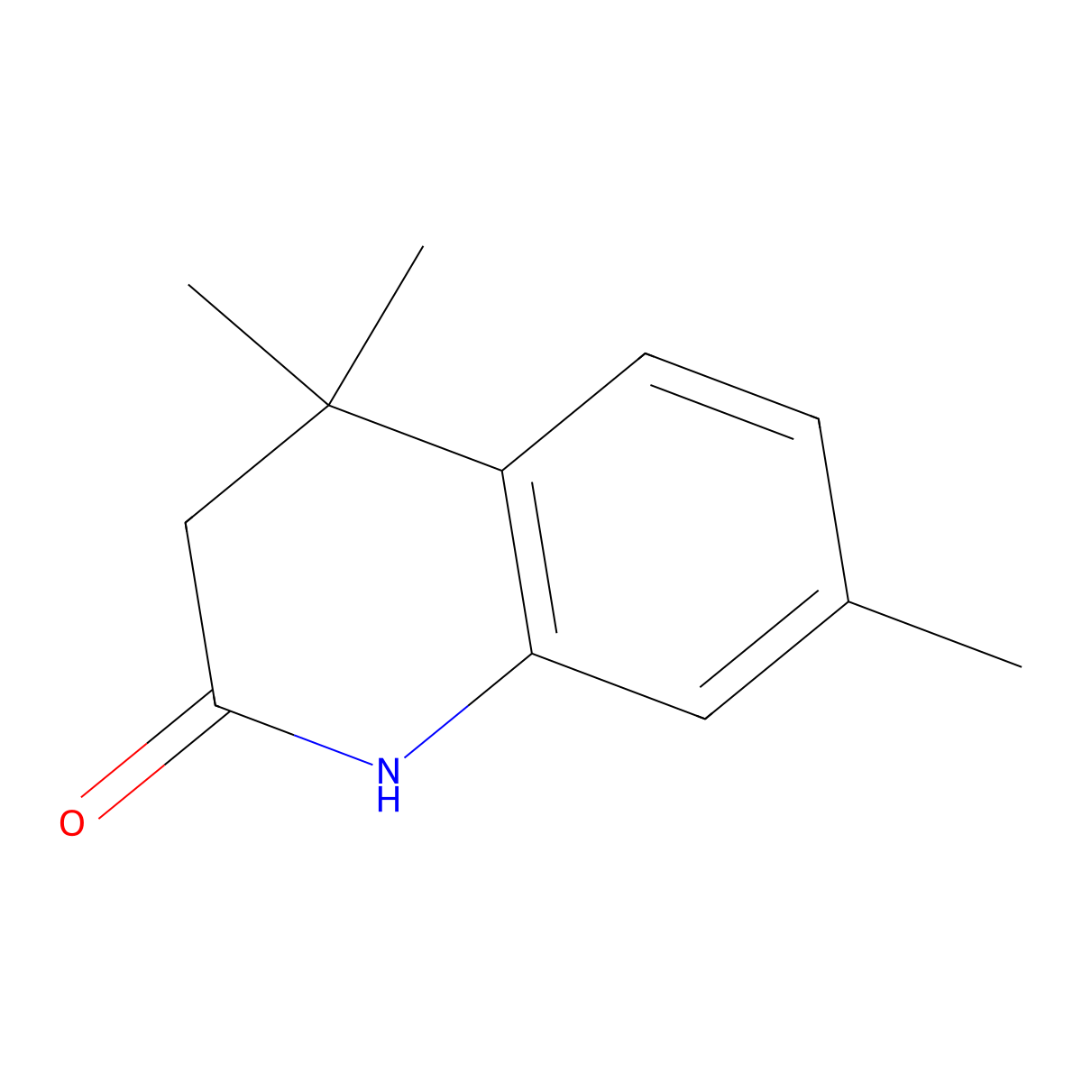 4,4,7-Trimethyl-1,3-dihydroquinolin-2-one molecular structure, CAS 133999-05-0