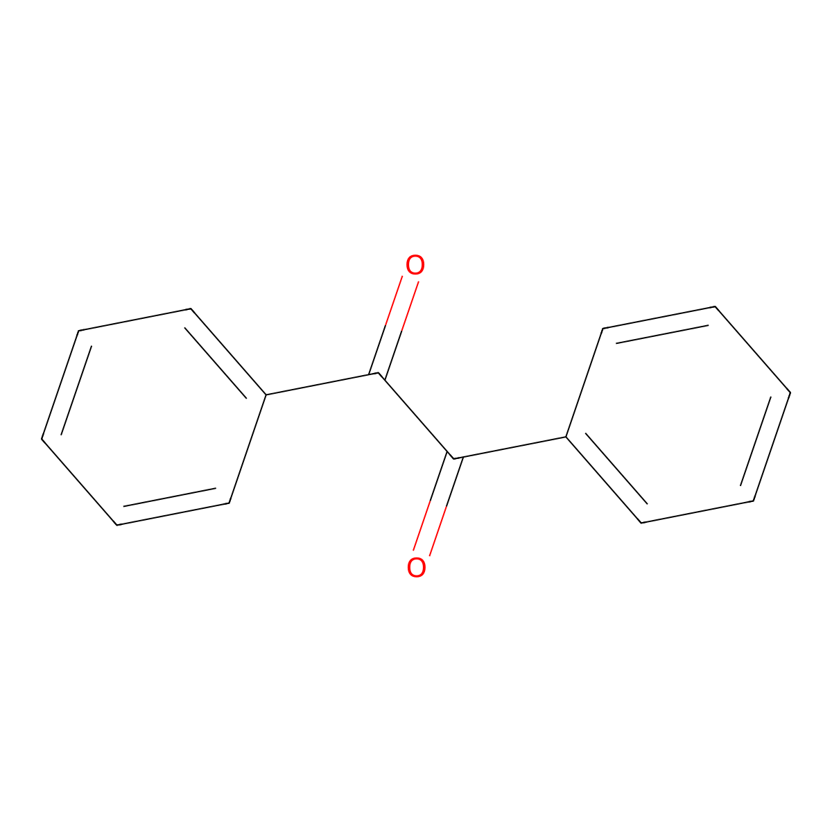 Benzil molecular structure, CAS 134-81-6