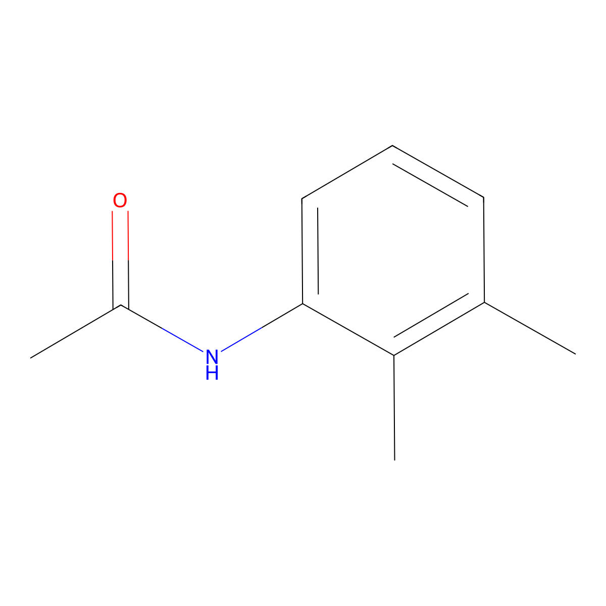 2',3'-Acetoxylidide molecular structure, CAS 134-98-5