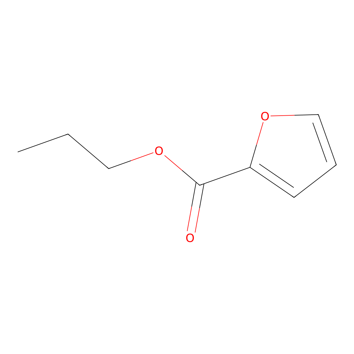 Propyl 2-furoate molecular structure, CAS 1340-10-9