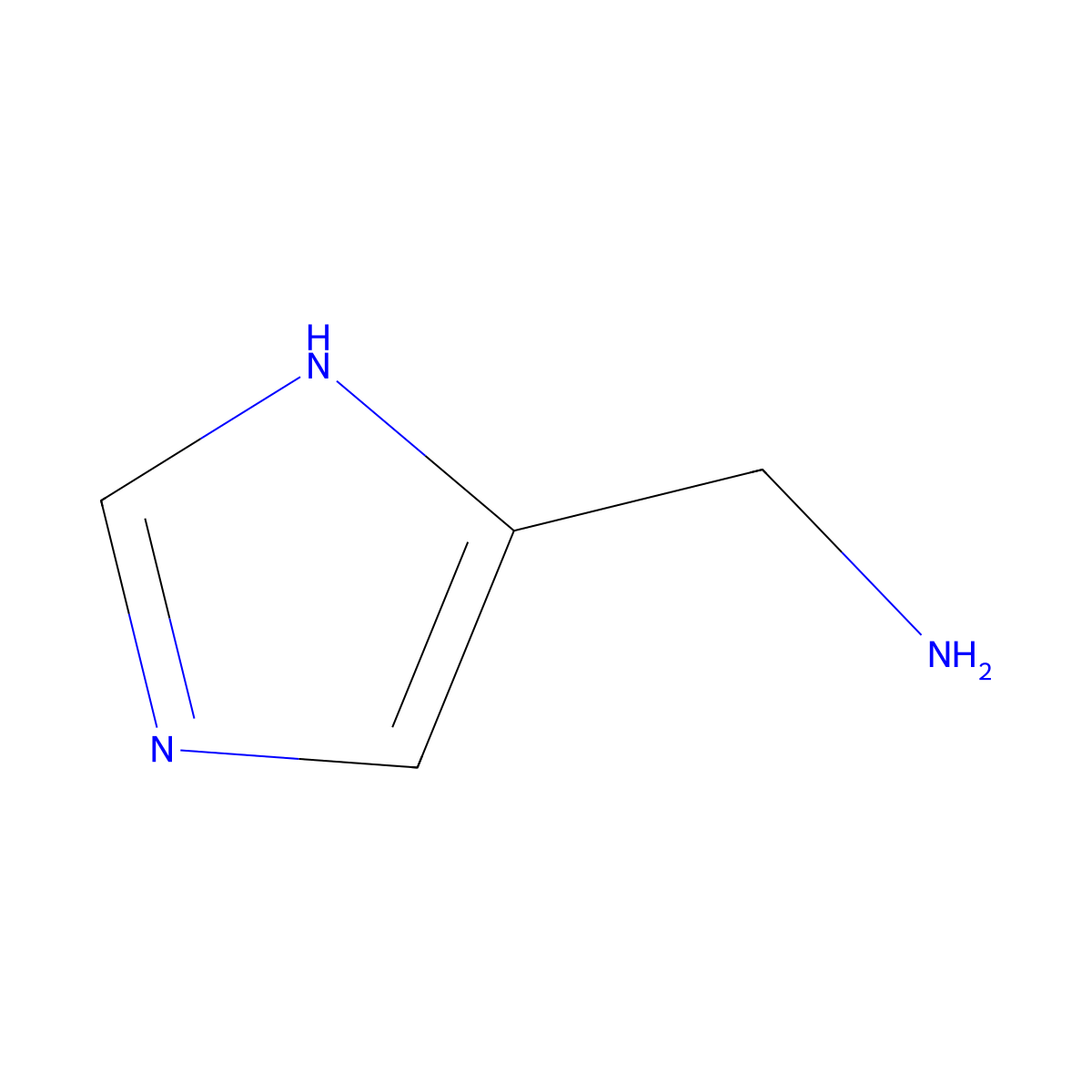 1-(1H-Imidazol-5-yl)methanamine molecular structure, CAS 13400-46-9