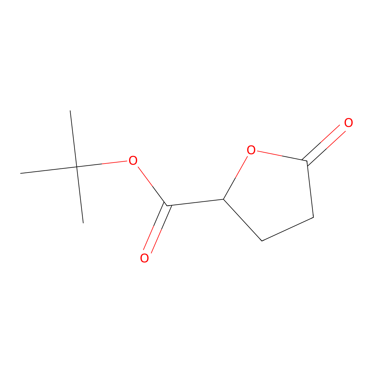 (S)-tert-Butyl 5-oxotetrahydrofuran-2-carboxylate molecular structure, CAS 134000-24-1