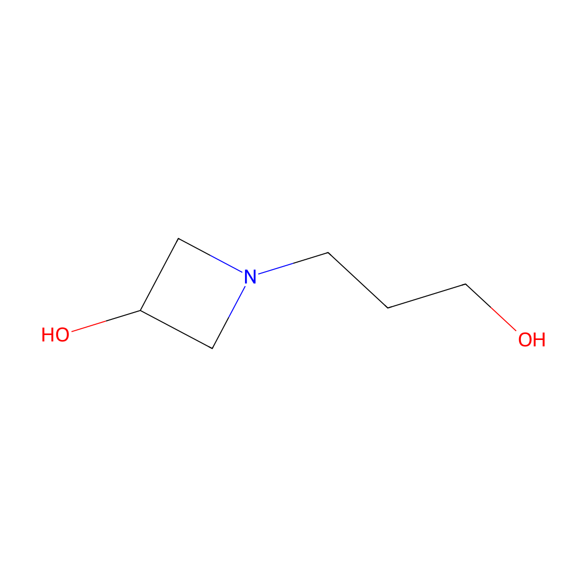 1-(3-Hydroxypropyl)azetidin-3-ol molecular structure, CAS 1340025-20-8
