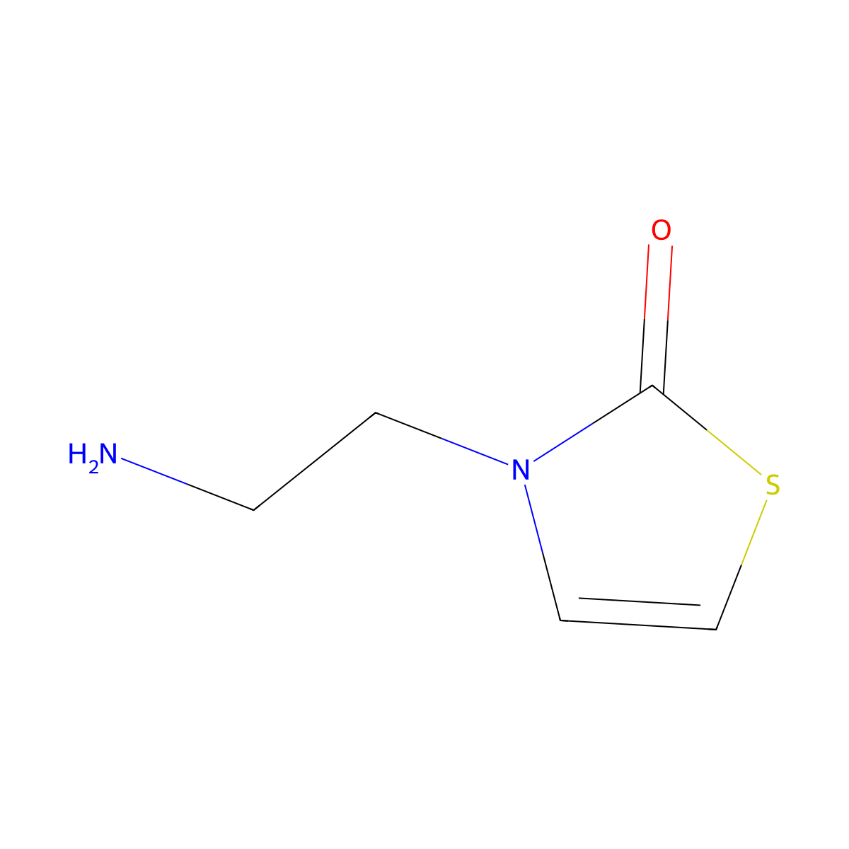 3-(2-Aminoethyl)-2,3-dihydro-1,3-thiazol-2-one molecular structure, CAS 1340039-62-4