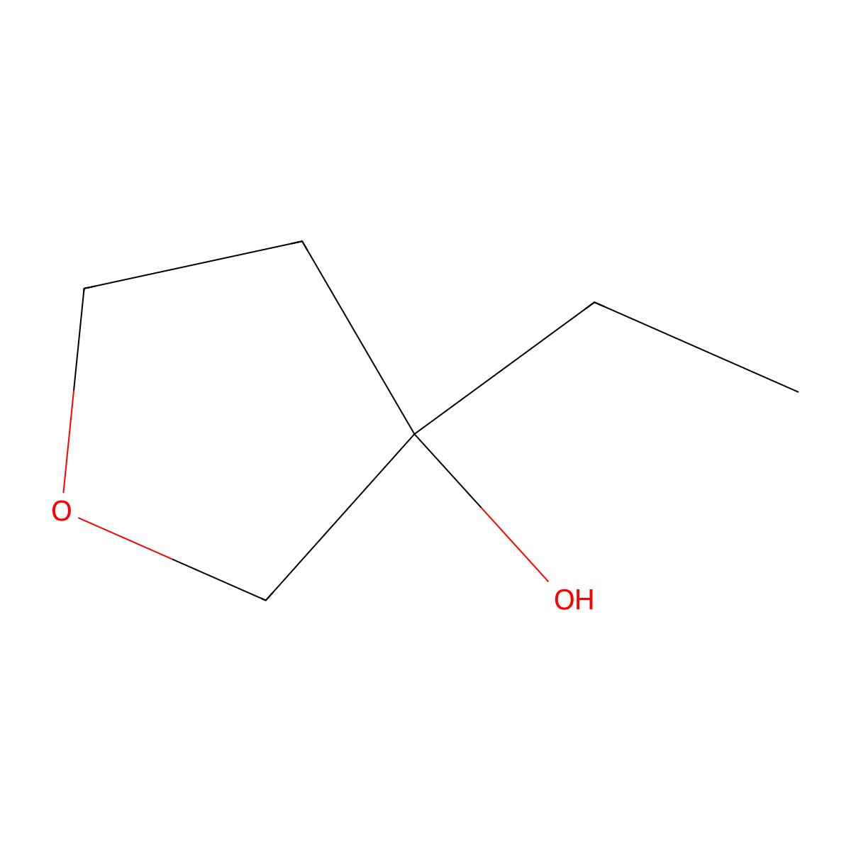 3-Ethyltetrahydrofuran-3-OL molecular structure, CAS 1340042-64-9