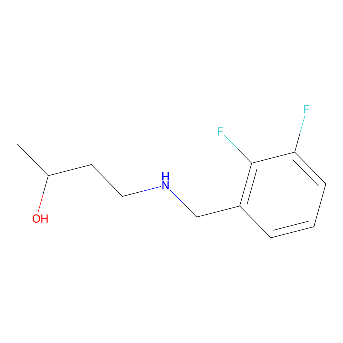 4-{[(2,3-Difluorophenyl)methyl]amino}butan-2-ol molecular structure, CAS 1340043-55-1