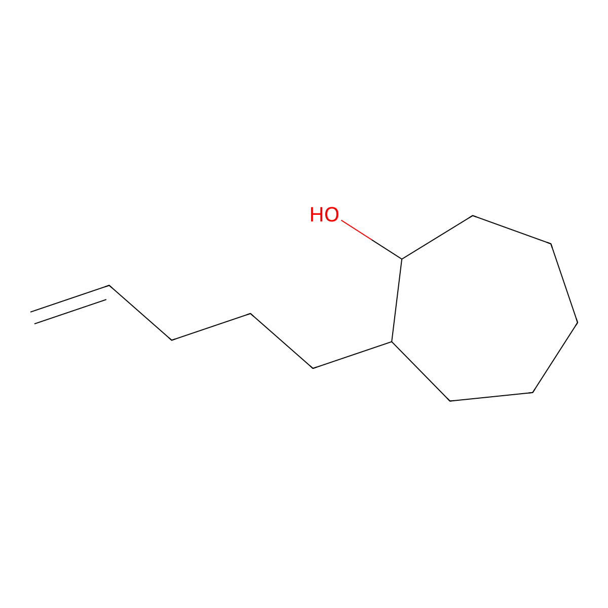 2-(Pent-4-en-1-yl)cycloheptan-1-ol molecular structure, CAS 1340051-76-4