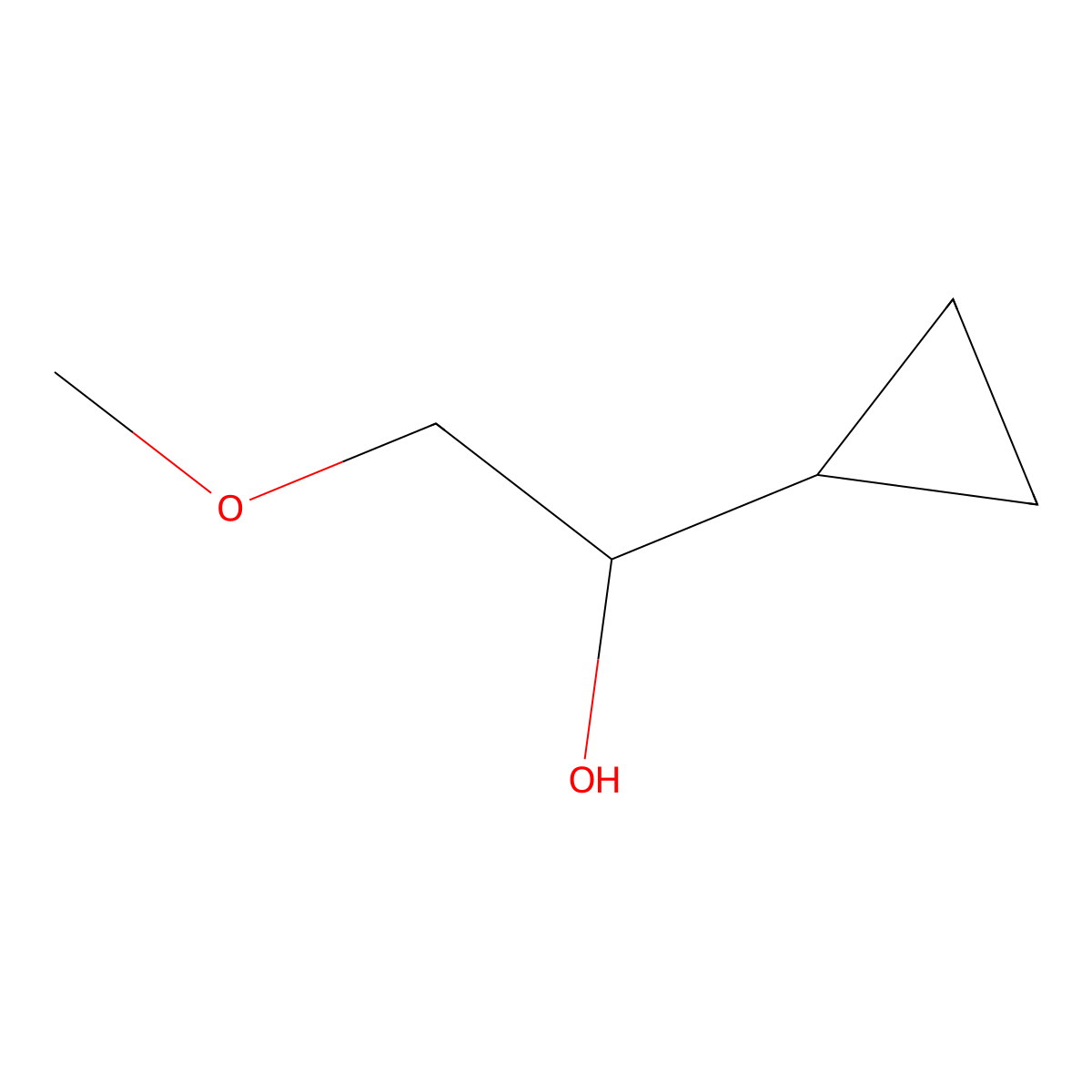 1-Cyclopropyl-2-methoxyethan-1-ol molecular structure, CAS 1340053-94-2