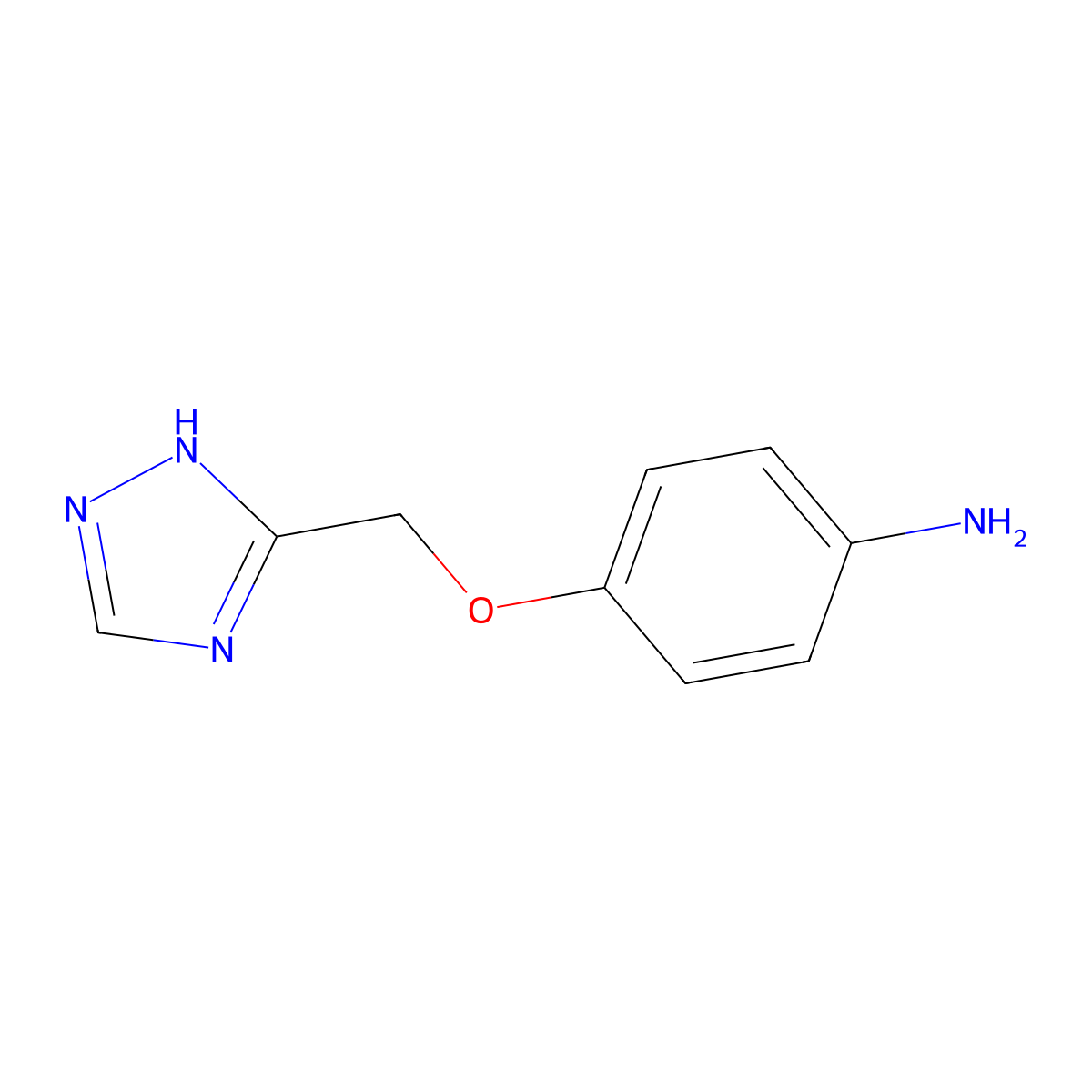 4-[(1H-1,2,4-triazol-3-yl)methoxy]aniline molecular structure, CAS 1340056-35-0
