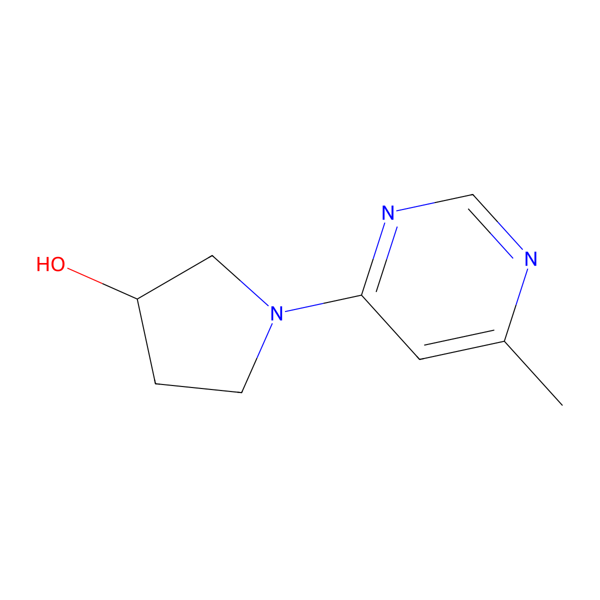 1-(6-Methylpyrimidin-4-yl)pyrrolidin-3-ol molecular structure, CAS 1340067-57-3