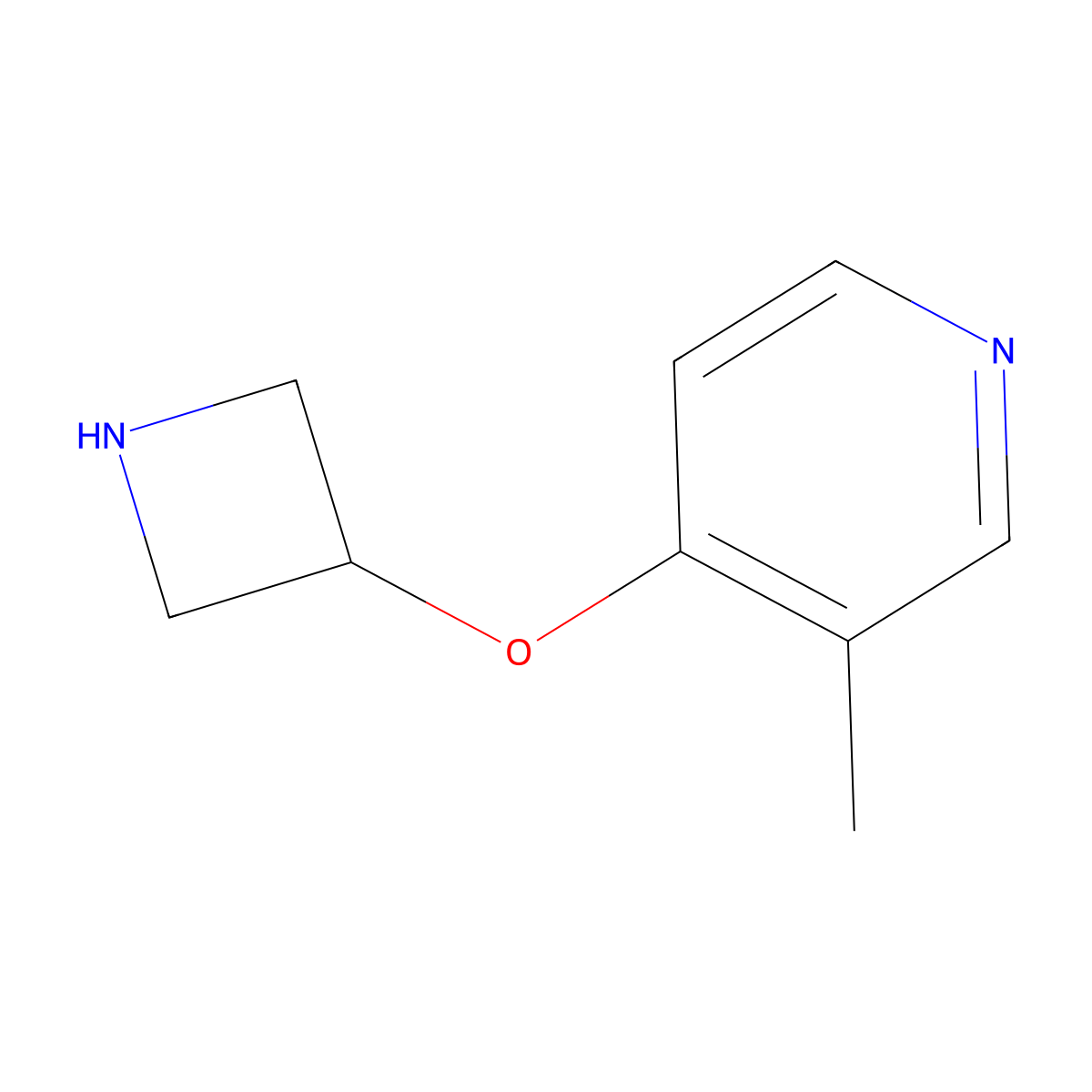 4-(Azetidin-3-yloxy)-3-methylpyridine molecular structure, CAS 1340069-73-9
