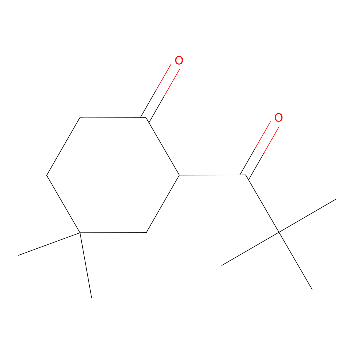 2-(2,2-Dimethylpropanoyl)-4,4-dimethylcyclohexan-1-one molecular structure, CAS 1340072-06-1