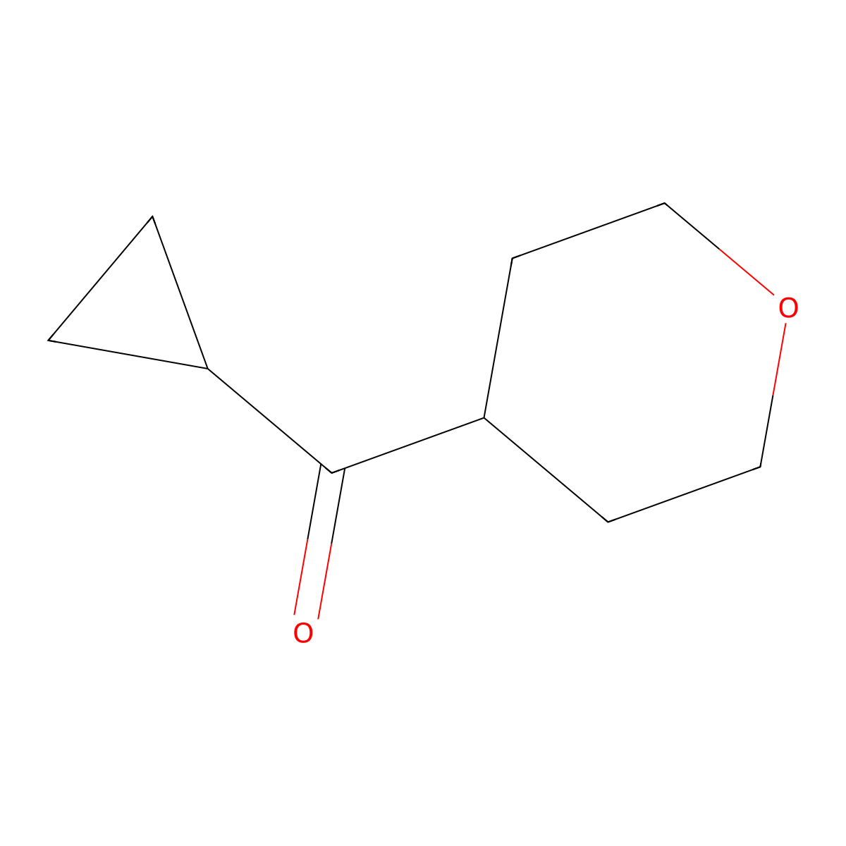 4-Cyclopropanecarbonyloxane molecular structure, CAS 1340079-14-2