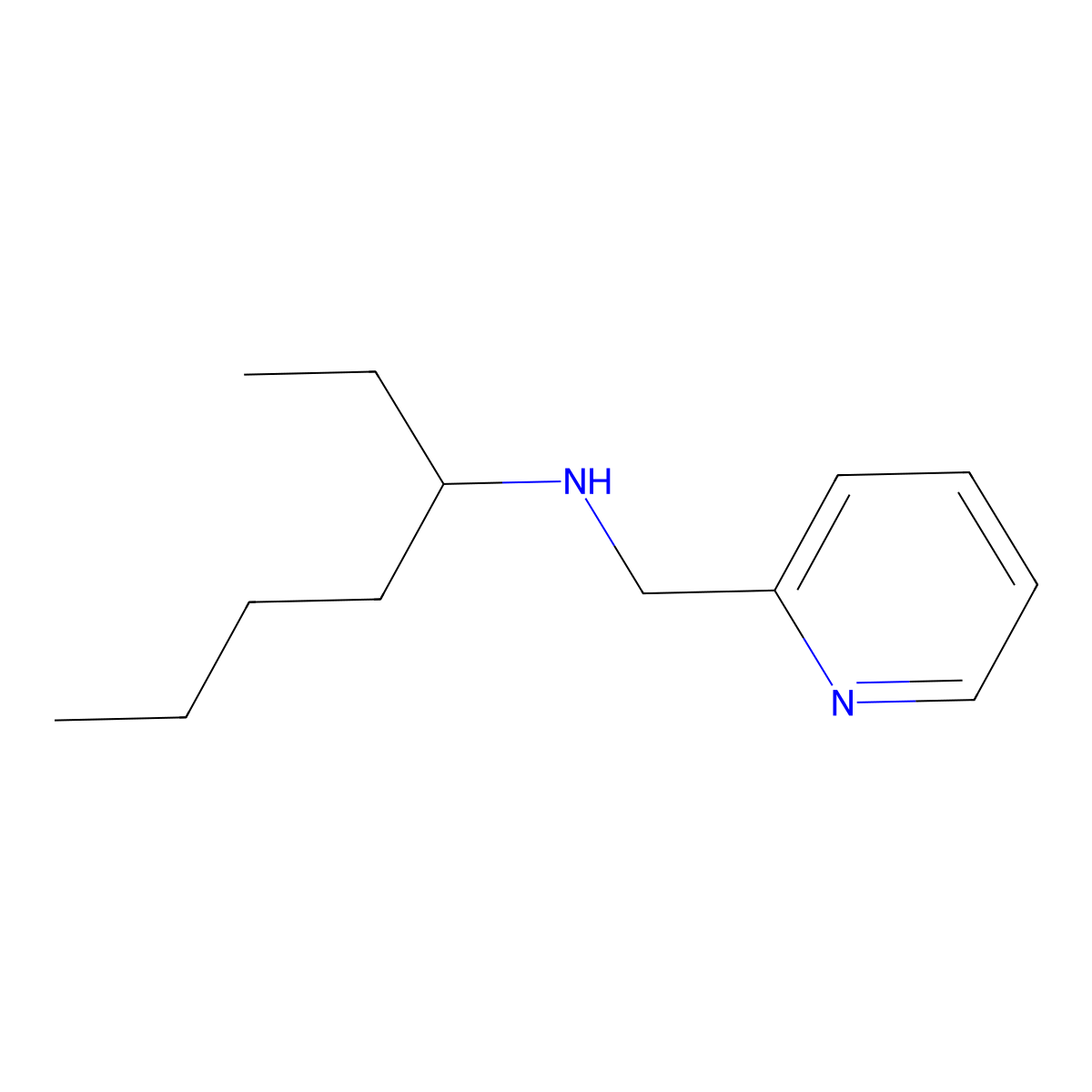 (Heptan-3-yl)[(pyridin-2-yl)methyl]amine molecular structure, CAS 1340088-88-1