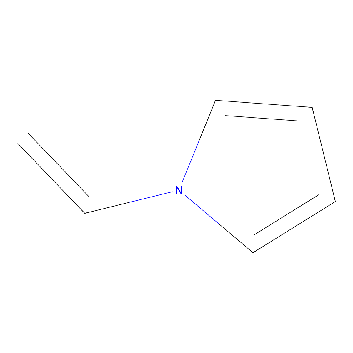 1-Vinylpyrrole molecular structure, CAS 13401-81-5