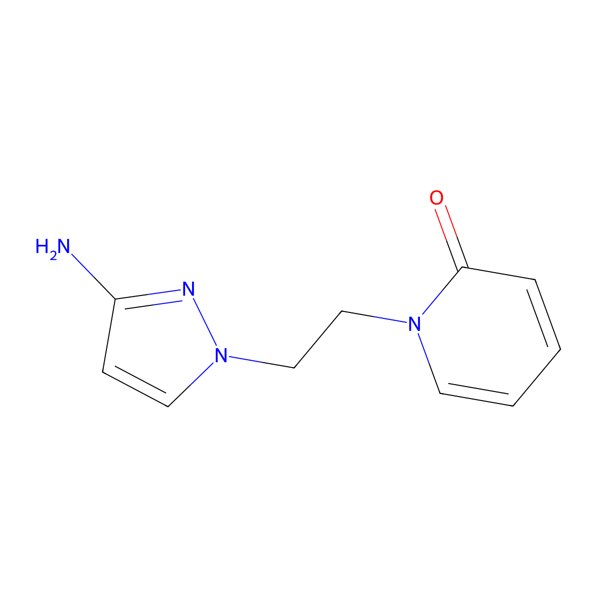 1-(2-(3-Amino-1h-pyrazol-1-yl)ethyl)pyridin-2(1h)-one molecular structure, CAS 1340104-70-2