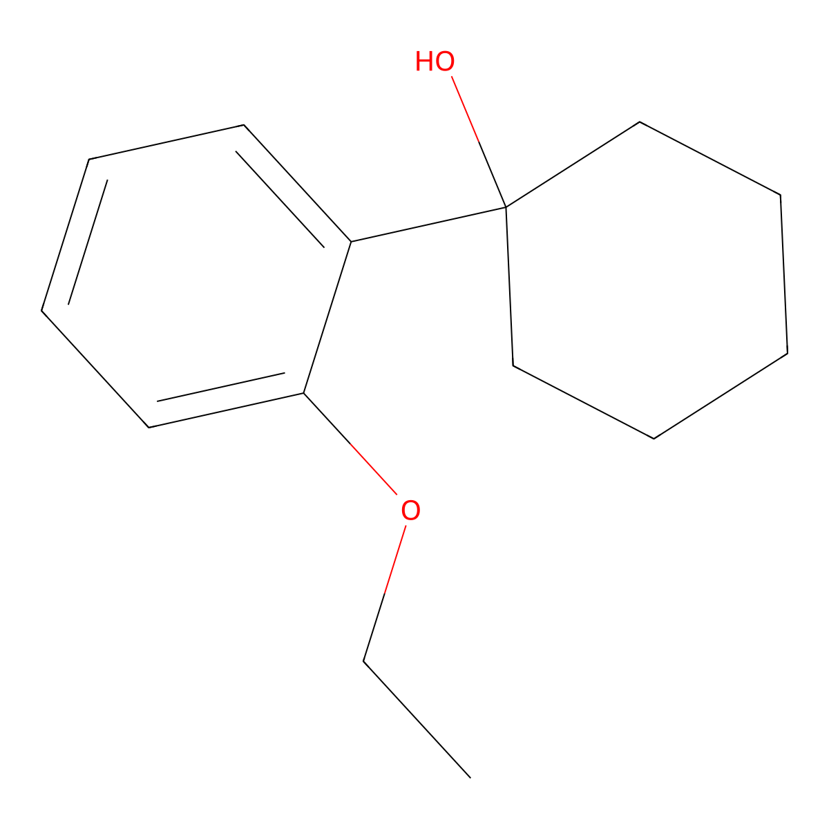 1-(2-Ethoxyphenyl)cyclohexanol molecular structure, CAS 1340108-46-4