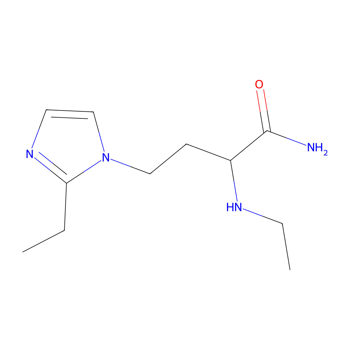 4-(2-Ethyl-1h-imidazol-1-yl)-2-(ethylamino)butanamide molecular structure, CAS 1340113-77-0